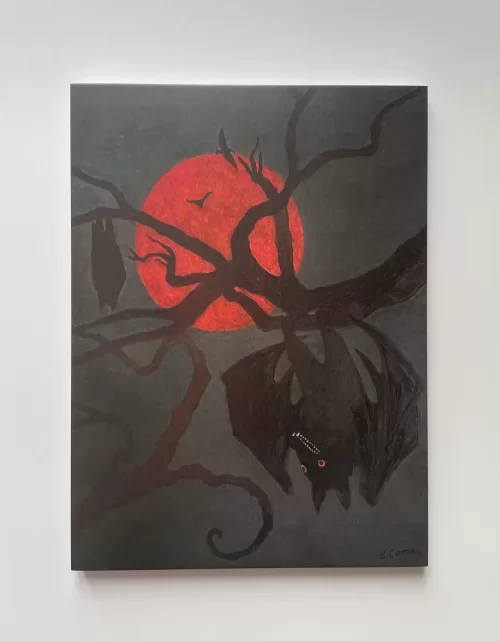 Bat greetings card