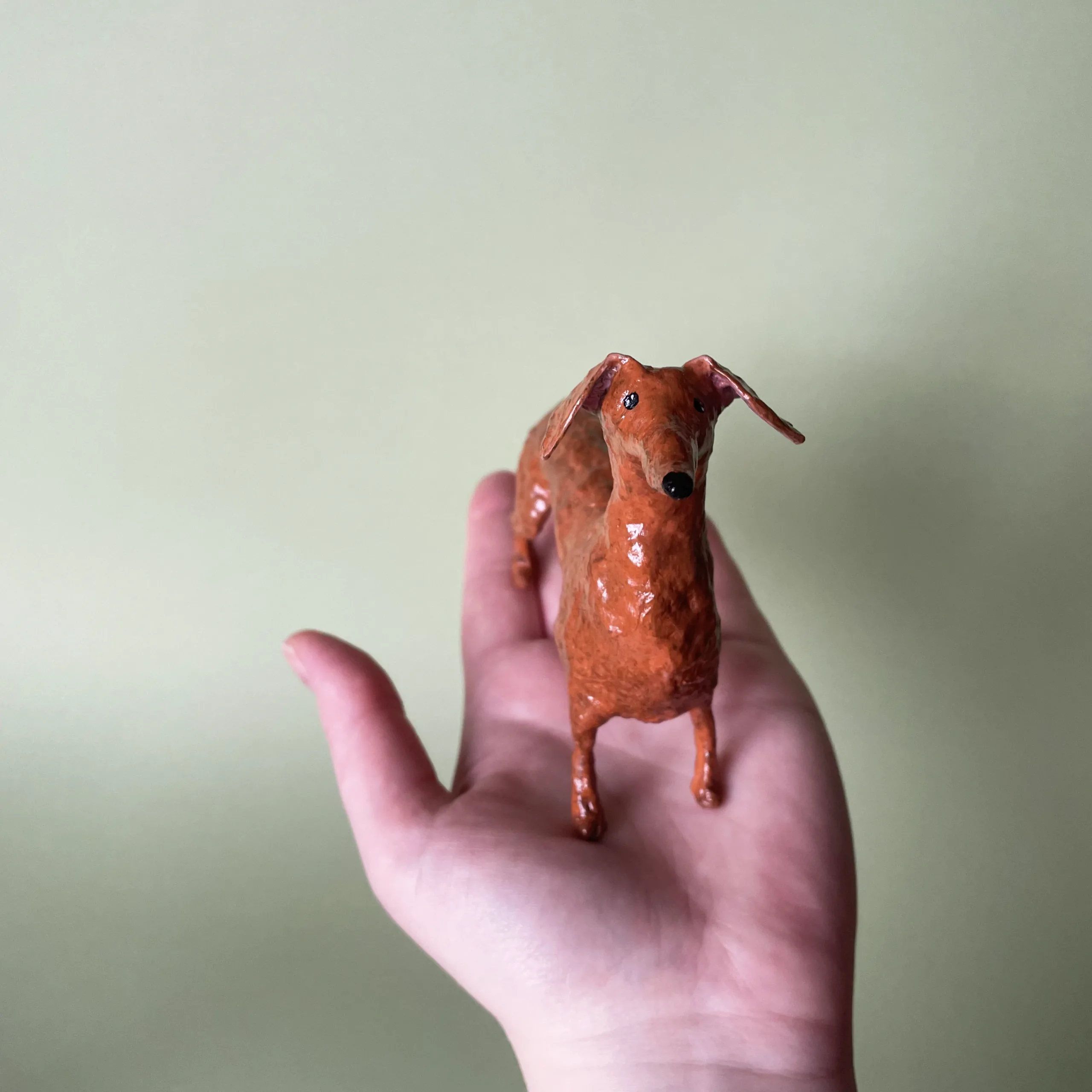 Dachshund handmade figurine