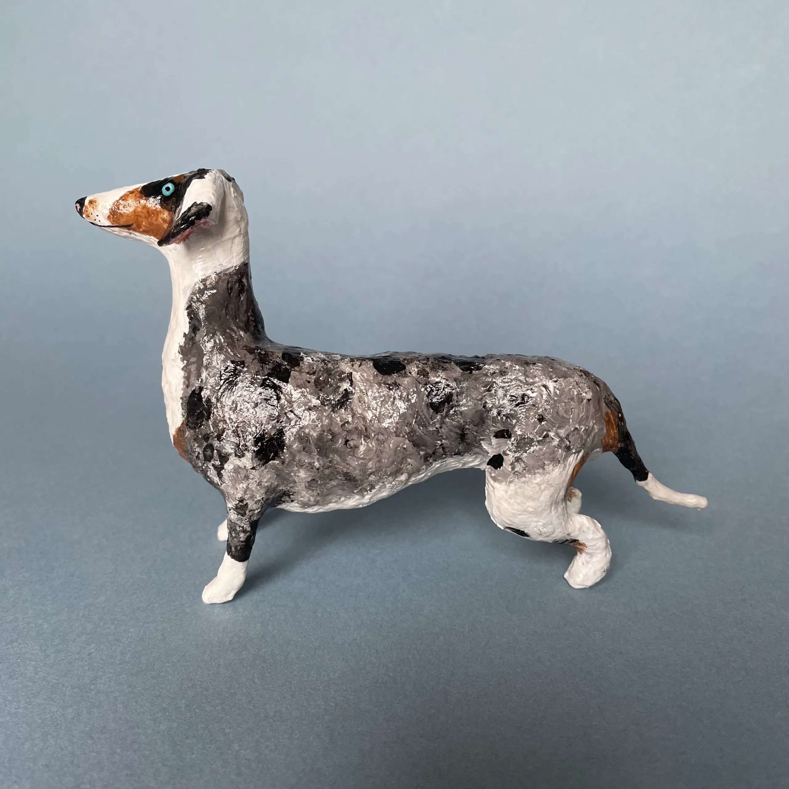 Teckel dog miniature figurine
