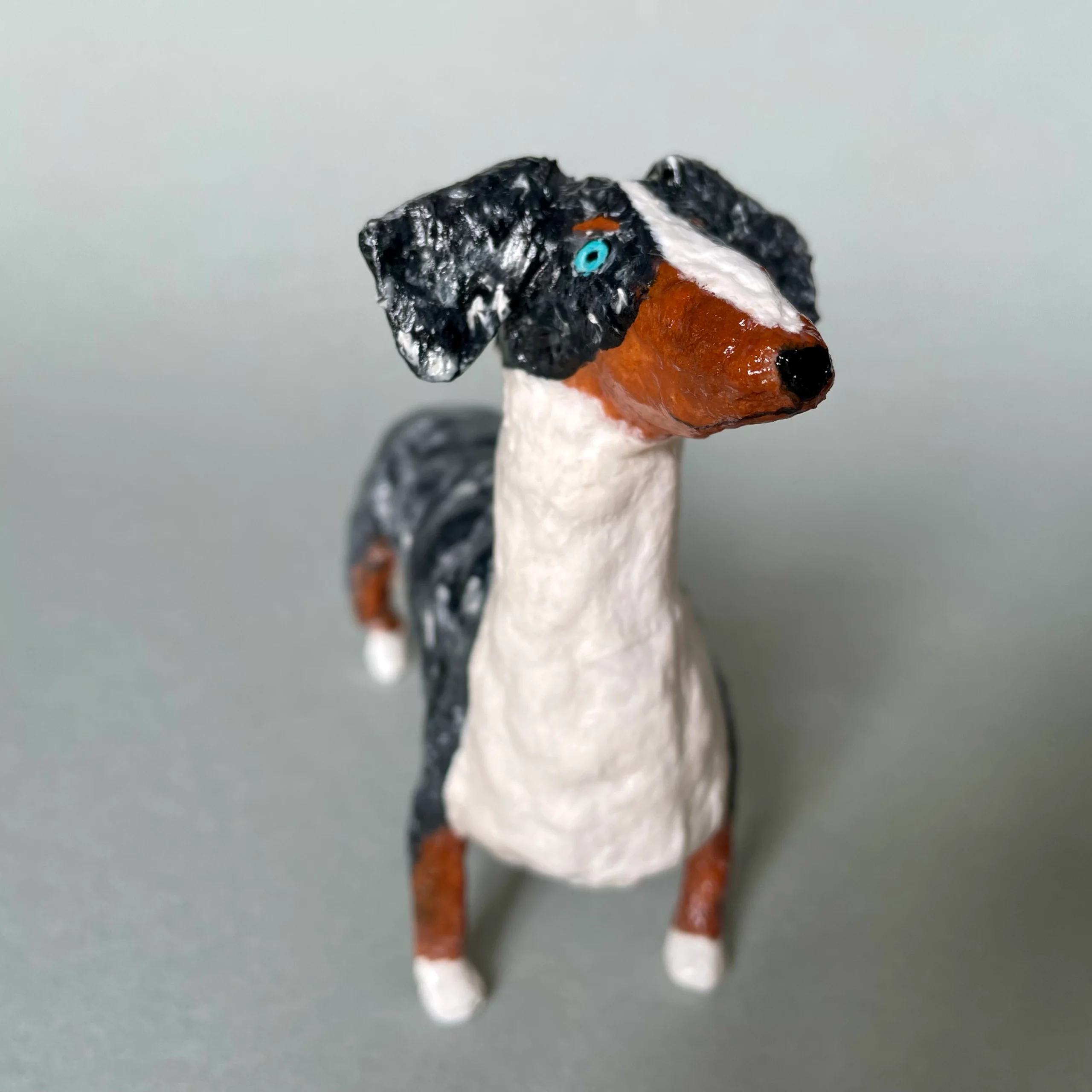 teckel dog handmade decorative figurine