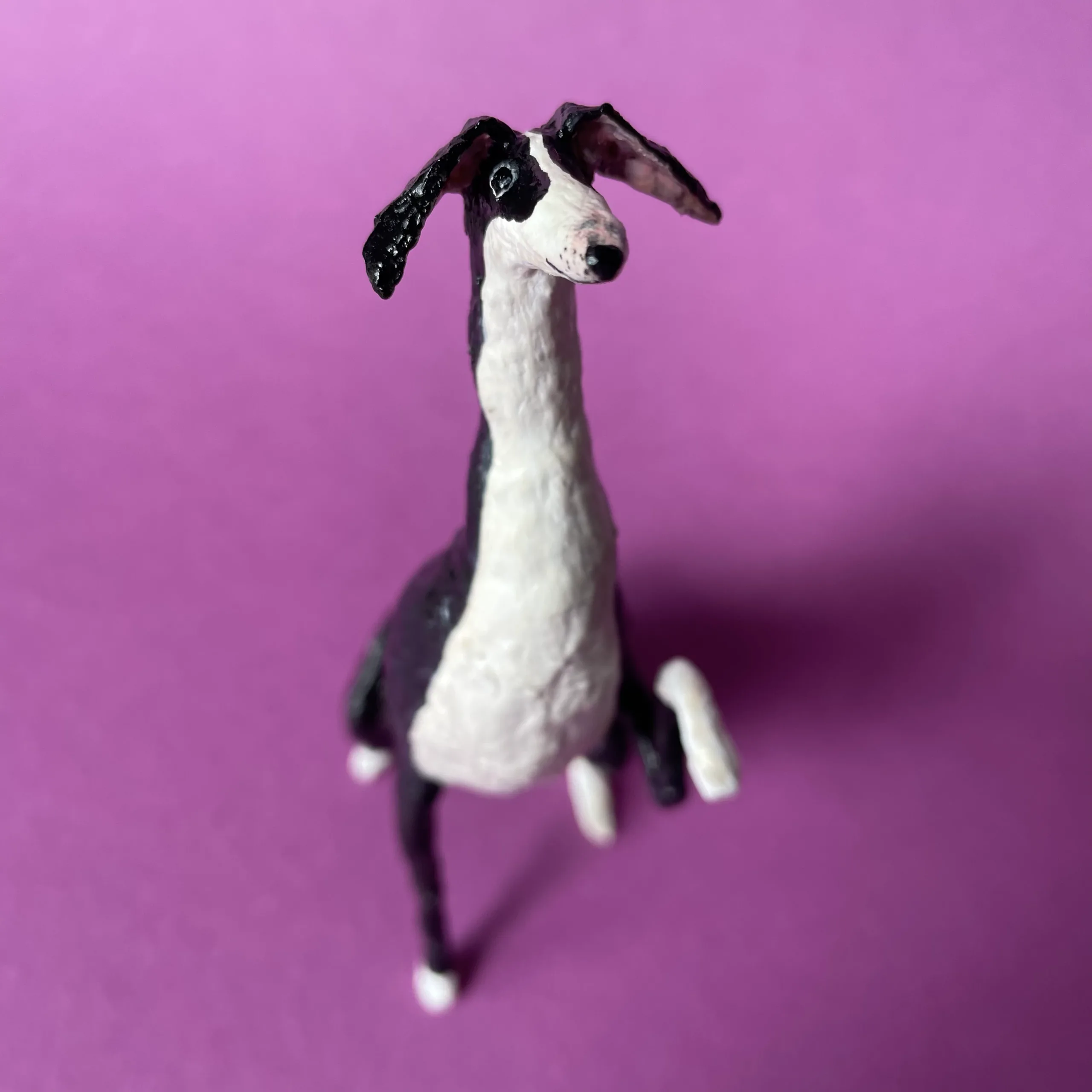 lurcher sighthound handmade figurine