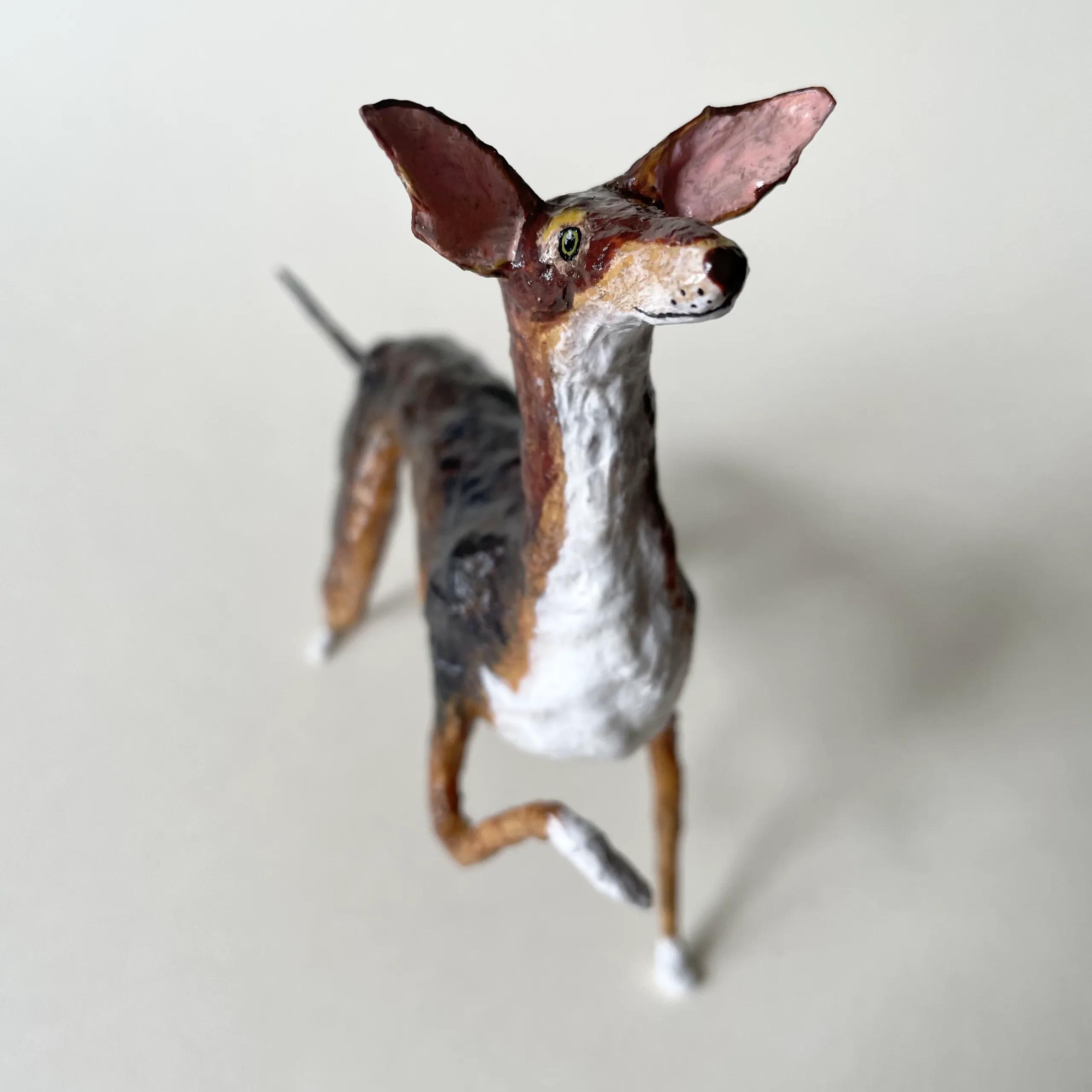 podenco sighthound handmade decorative figurine