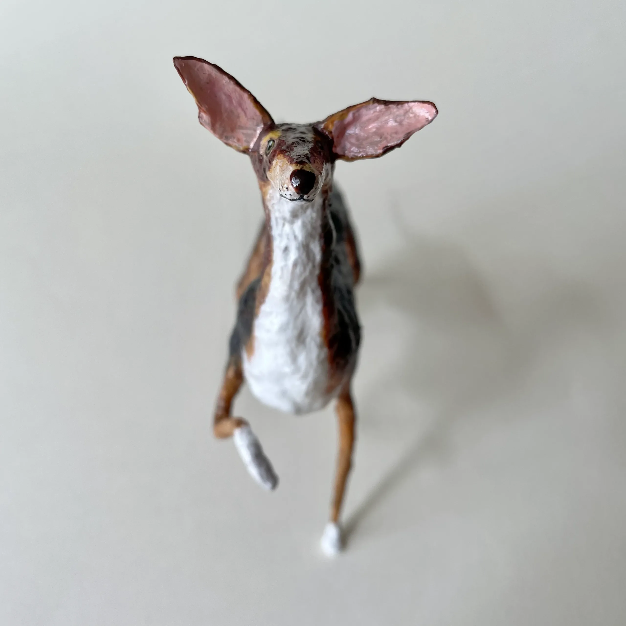 podenco sighthound handmade decorative figurine