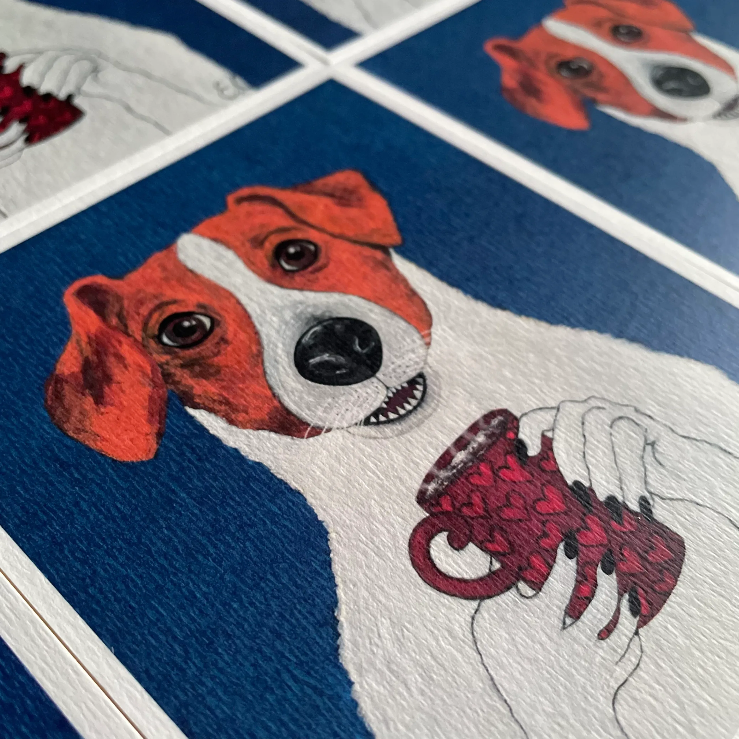 Jack Russell terrier art print