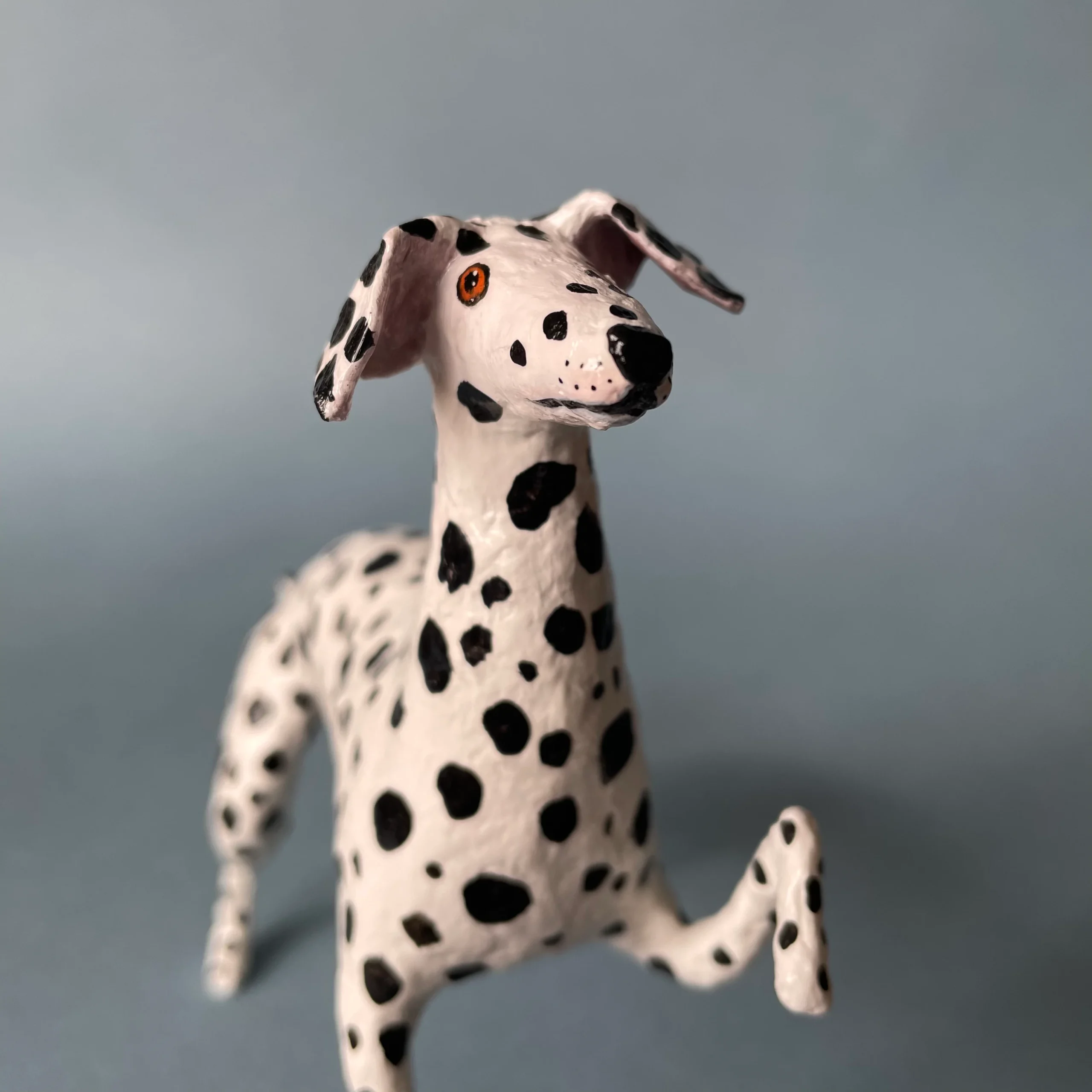 Dalmatian dog handmade figurine