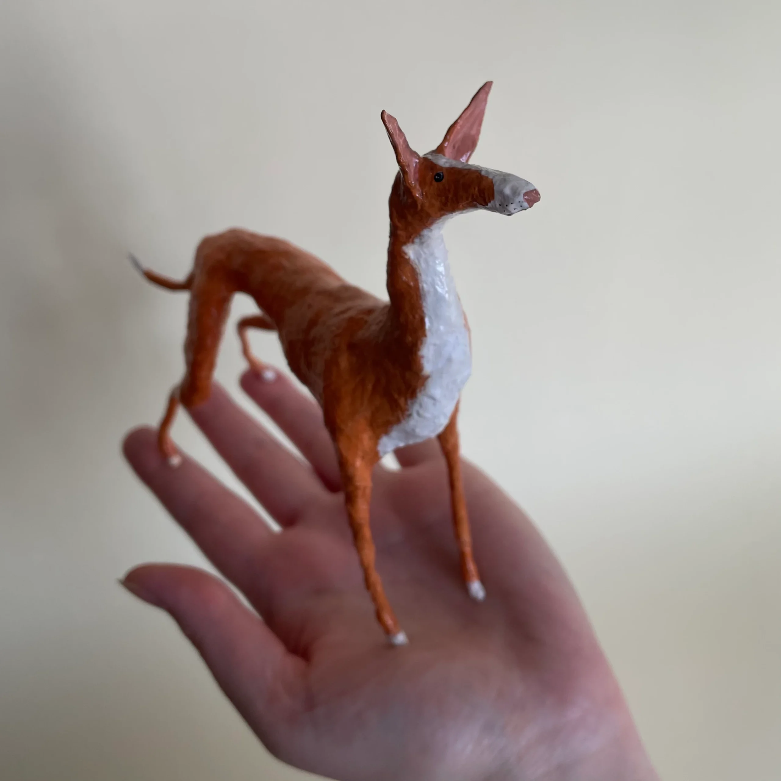 Podenco handmade decorative figurine