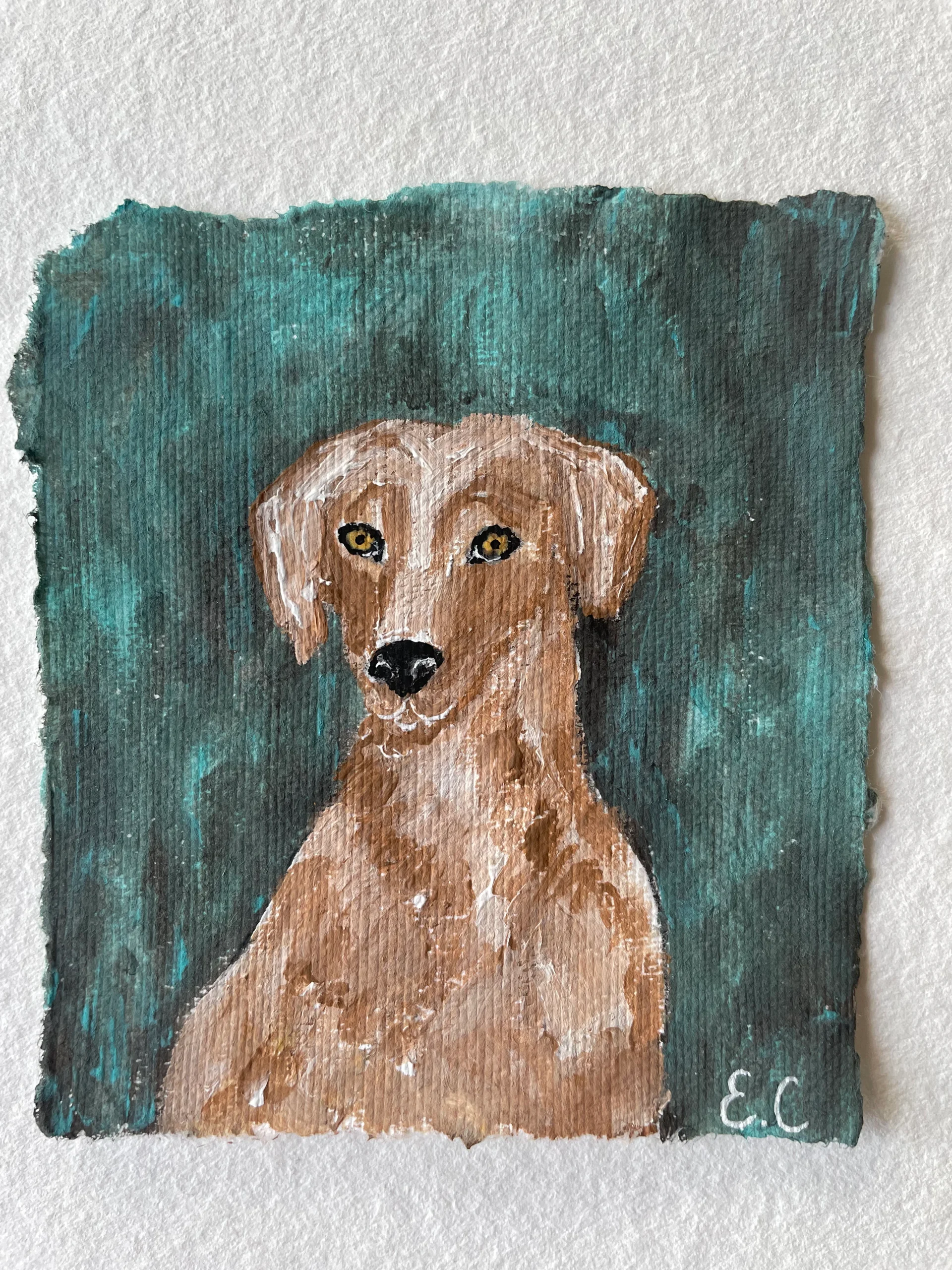 lurcher little original portrait