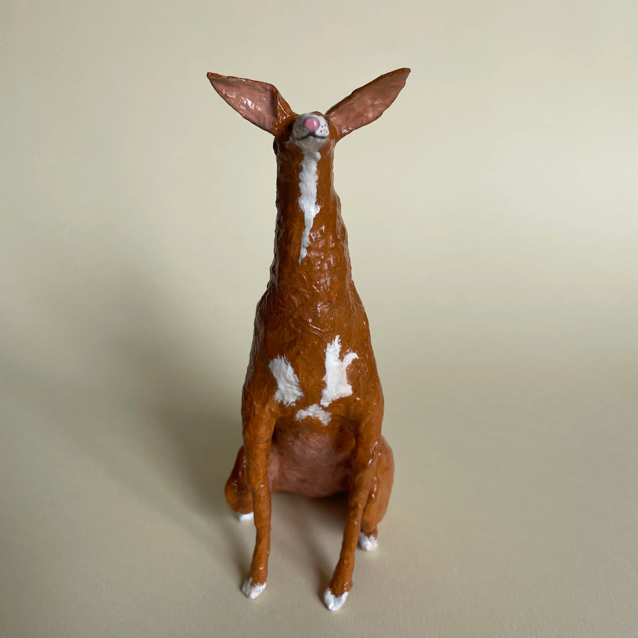 podenco dog handmade decorative figurine